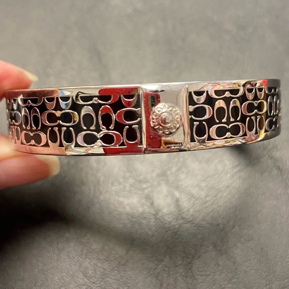 Coach Silver Monogram Bracelet